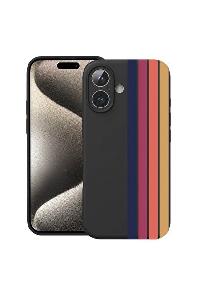 bestcase Husă pentru Apple iPhone 17 cu Design Retro Lines, Silicon Premium, ...