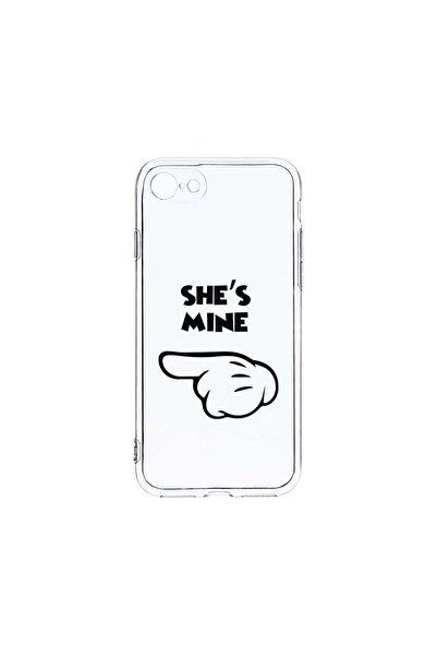 bestcase Husa Clear Silicon 2MM, Compatibila Cu Apple iPhone SE 2, She's Mine...
