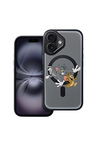bestcase Husa Compatibila cu Apple iPhone 16 cu Design Tom And Jerry, Shockpr...