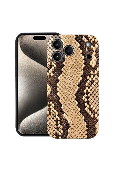 bestcase Θήκη για Apple iPhone 17 Pro Max με Σχέδιο Δέρματος Φιδιού, Σιλικόνη...