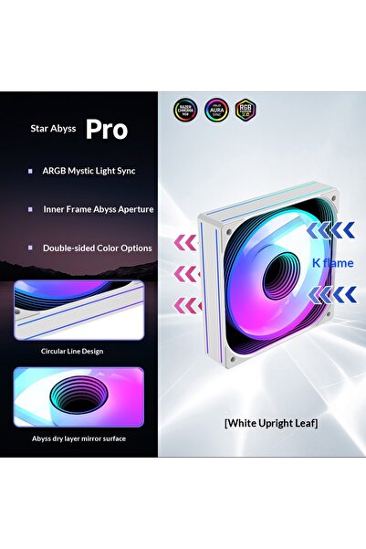 Choice مروحة كمبيوتر LOVINGCOOL star abyss RS Pro مقاس 120 مم، بتقنية A-RGB، ...