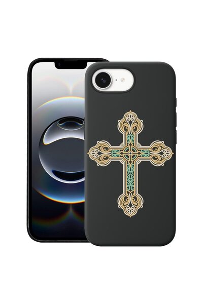 bestcase Калъф за Apple iPhone 16e, Премиум тънък силиконов 1.2ММ, Кръстосан ...