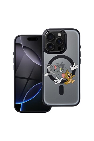 bestcase Θήκη συμβατή με Apple iPhone 15 Pro Max με σχέδιο Τομ και Τζέρι, Αντ...