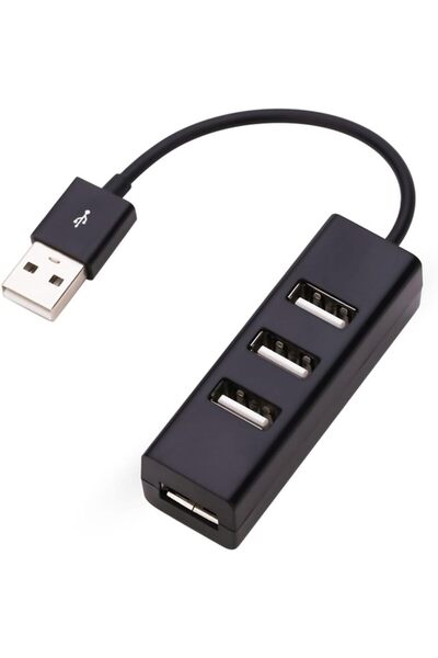 Choice موزع منافذ USB أسود، 4 منافذ، مدمج ومحمول، محور بيانات عالي السرعة USB...