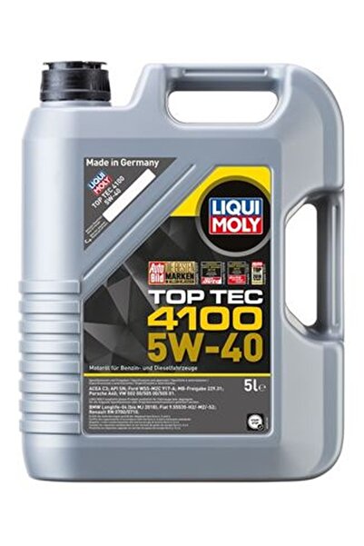 Liqui Moly 5W40 Motor Yağı TOP TEC 4100 Tam Sentetik 4 Litre (2195)