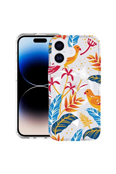 bestcase Husă pentru Apple iPhone 17 cu Design Păsări Colorate, TPU Anti-șoc,...