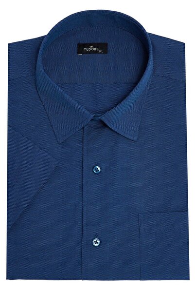 Tudors Ανδρικό πουκάμισο μεγάλου μεγέθους, βαμβακερό, κλασικό, με κοντό μανίκ...