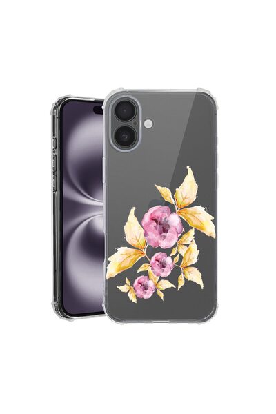 bestcase Husă pentru Apple iPhone 17 cu design Flori Pastel, Antișoc, Colțuri...
