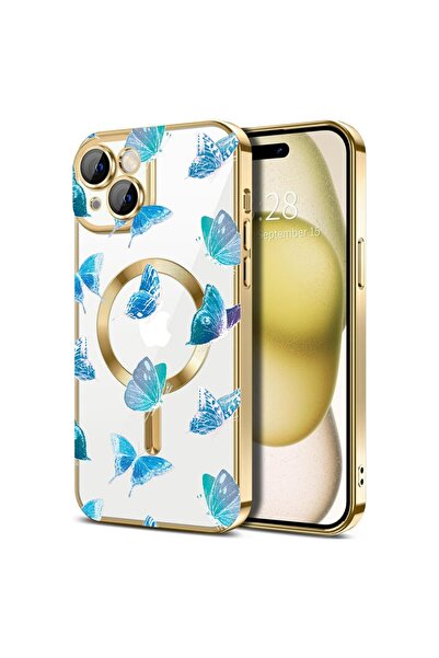 bestcase Πολυτελής Θήκη MagSafe, Συμβατή με Apple iPhone 15, Σχέδιο με  "Κινο...