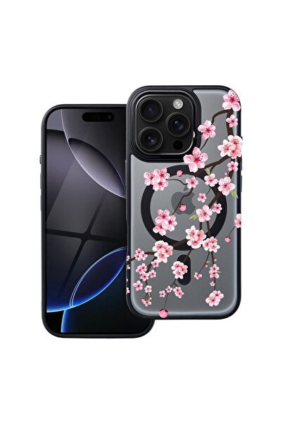 bestcase Θήκη συμβατή με Apple iPhone 15 Pro με σχέδιο ιαπωνικής κερασιάς, Αν...
