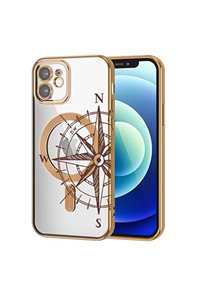 bestcase Πολυτελής Θήκη MagSafe, Συμβατή με Apple iPhone 11, Σχέδιο Πυξίδας  ...