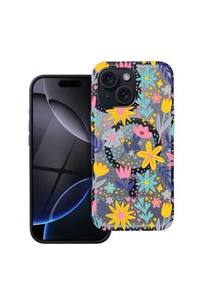 bestcase Husa Compatibila cu Apple iPhone 12 cu Design Little Flowers, Shockp...