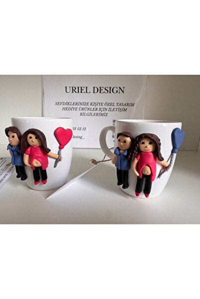 URIEL BEAUTY DESIGN Anne Adayı/BabyShower Kız Bebek Hediye Özel Tasarım Kupa