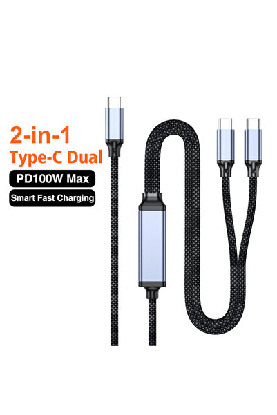 Choice 1.2m PD 100W USB Type C Cable for iPhone 15 16 17 Pro 2 in 1 USBC Fast...