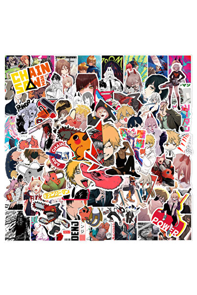 Choice ROSE RED 100Pcs Anime Chainsaw Man Stickers Vinyl Waterproof for Lapto...