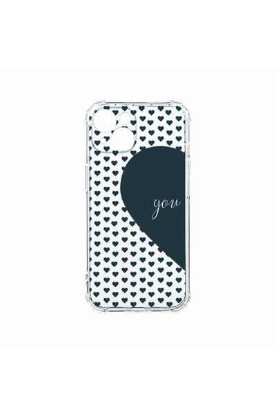 bestcase Husa Anti Shock din silicon, Compatibila Cu Apple iPhone 14, Love Yo...