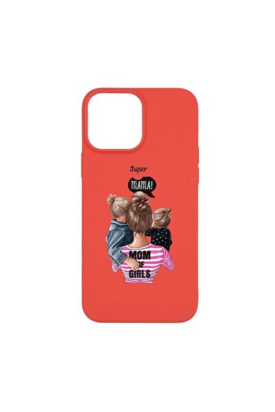 bestcase Θήκη σιλικόνης, Συμβατή με Apple iPhone 13 Pro Max, Σούπερ Μαμά, ανθ...