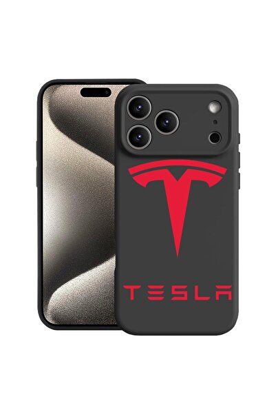 bestcase Husă pentru Apple iPhone 17 Pro cu Design Tesla Red, Silicon Premium...