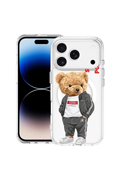 bestcase Θήκη για Apple iPhone 17 Pro με Σχέδιο Stay Positive - Αρκουδάκι, Αν...