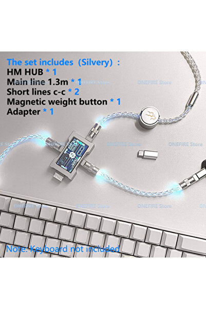 Choice3 HMHUB Silvery Suit HMLAB ZNEO Aluminum alloy USB Hub 5 ports Port 8K ...
