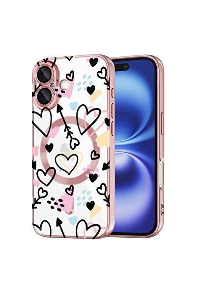 bestcase Πολυτελής Θήκη MagSafe, Συμβατή με Apple iPhone 16 Plus, Σύμβολα Αγά...