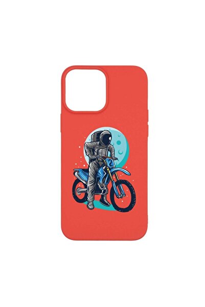 bestcase Husa Silicon, Compatibila Cu Apple iPhone 13 Pro Max, Astronaut Bike...