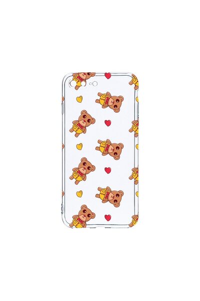 bestcase Husa din silicon transparent de 2MM, compatibilă cu Apple iPhone 8 P...