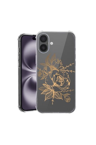 bestcase Θήκη για Apple iPhone 16 Plus, Αντικραδασμική 1.5MM, Χρυσό Ροζ, Αντο...