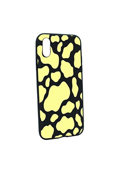 bestcase Husa Silicon Compatibila Cu Apple iPhone XS Max, Yellow Cow, reziste...