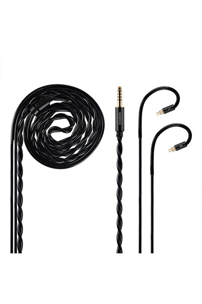 Choice1 كابل ترقية NICEHCK SincFirst HiFi أسود 4.4 مم 2Pin 7N OFC لسماعات الأ...