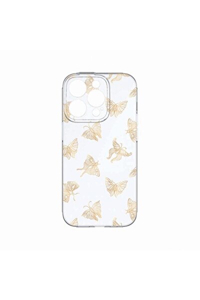 bestcase Husa BestCase¬Æ, Compatibila Cu Apple iPhone 14 Pro, Gold Butterfly,...