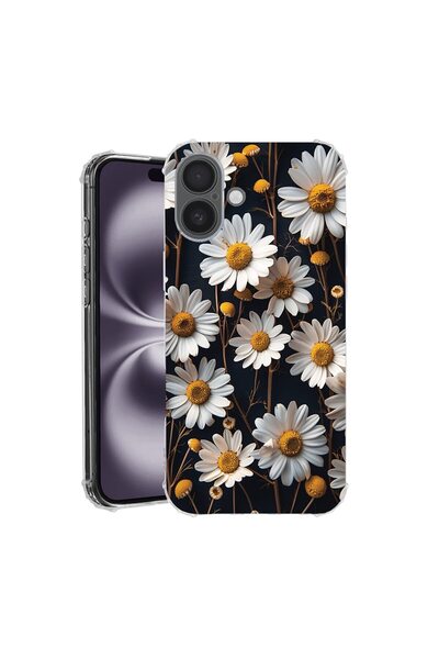 bestcase Θήκη για Apple iPhone 17 με Σχέδιο 3D Μαργαρίτα, Αντικραδασμική, Ενι...