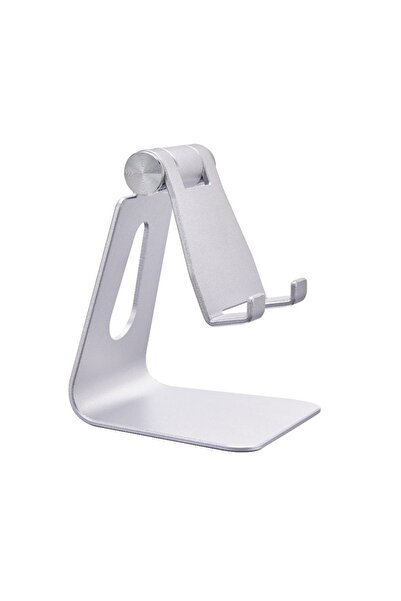 choice2 Silver Adjustable Aluminum Cell Phone Stand, for iPhone XS Max/XR/8/7...