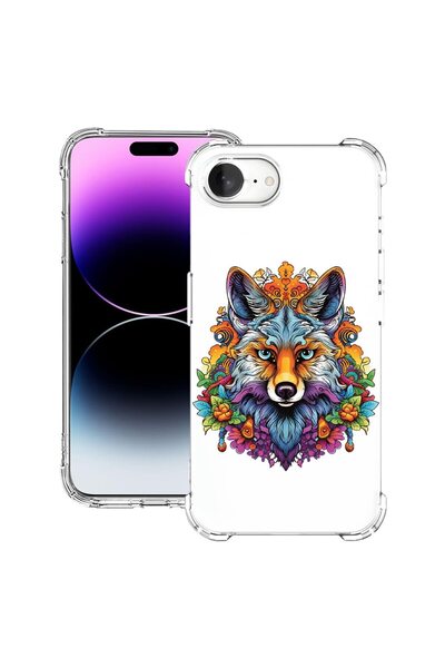 bestcase Husa pentru Apple iPhone 16e, Anti Shock 1.5MM, Dream Colors - Wolf,...