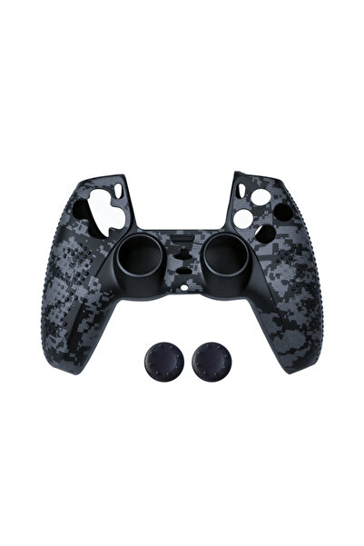 choice2 غطاء سيليكون لوحدة تحكم PS5 بدون ملصق مع غطاء إسفنجي وغطاء حماية للإبهام