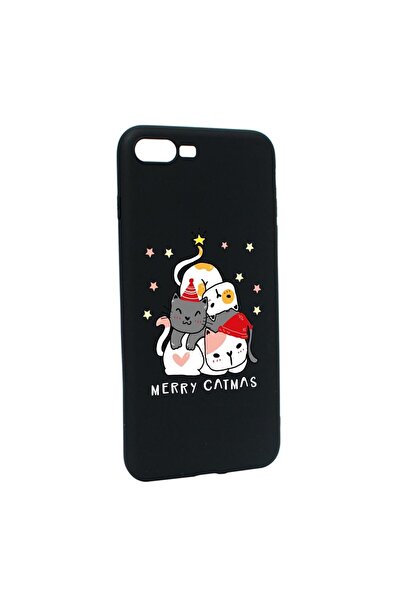 bestcase Husa Silicon Compatibila Cu Apple iPhone 7 Plus / 8 Plus, Merry Catm...
