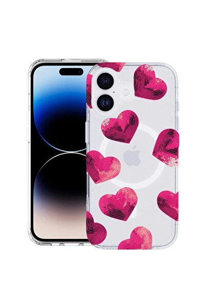 bestcase Husă pentru Apple iPhone 17 cu Design cu Model Inimioare, Mag Anti-ș...
