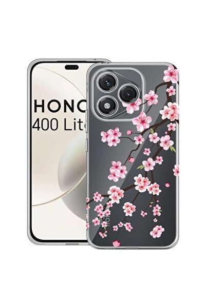 bestcase Θήκη για Honor 400 Lite 5G, Διαφανής Σιλικόνη 2MM, Ιαπωνικό Κερασιά,...