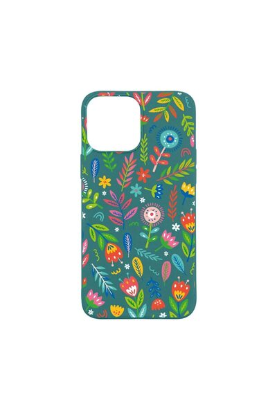 bestcase Θήκη σιλικόνης συμβατή με Apple iPhone 13 Pro Max, Χαρούμενα Λουλούδ...