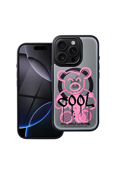 bestcase Θήκη συμβατή με Apple iPhone 14 Pro με σχέδιο αρκουδάκι, Κομψό Ροζ, ...