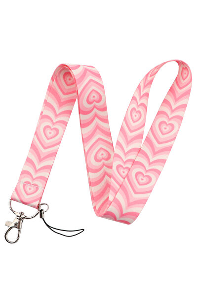 Choice8 Polyester Fiber 1 Heart Lanyard Simple Style Neck Strap for Key ID Ca...