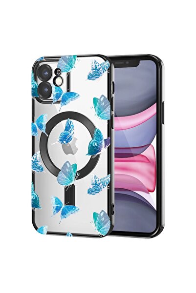 bestcase Πολυτελής Θήκη MagSafe, Συμβατή με Apple iPhone 12, Σχέδιο με  "Κινο...