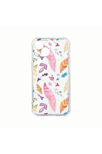 bestcase Husa Anti Shock din silicon, Compatibila Cu Apple iPhone 14, Happy F...