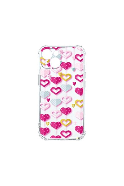bestcase Husa Anti Shock 1.5MM, Compatibila Cu Apple iPhone 15, Lovely Hearts...