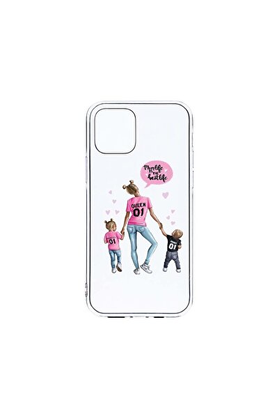 bestcase Θήκη Διαφανής Σιλικόνη 2MM, Συμβατή με Apple iPhone 12, Σχέδιο Μαμά ...