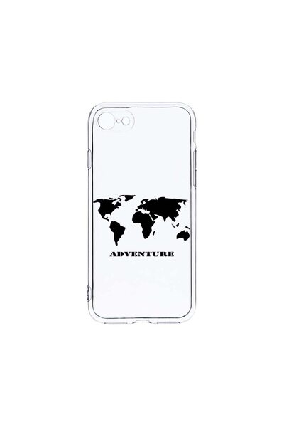 bestcase Husa Clear Silicon 2MM, Compatibila Cu Apple iPhone SE 2, Adventure,...