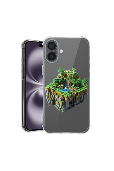 bestcase Husă pentru Apple iPhone 17 cu Design Minecraft World, Antișoc, Colț...