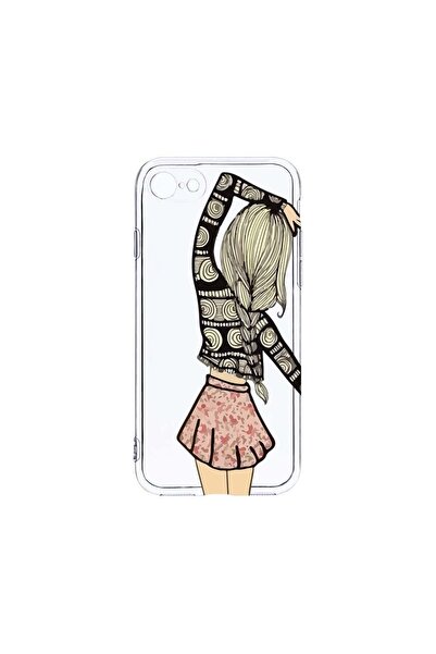 bestcase Husa Clear Silicon 2MM, Compatibila Cu Apple iPhone SE 2, Girl Frien...