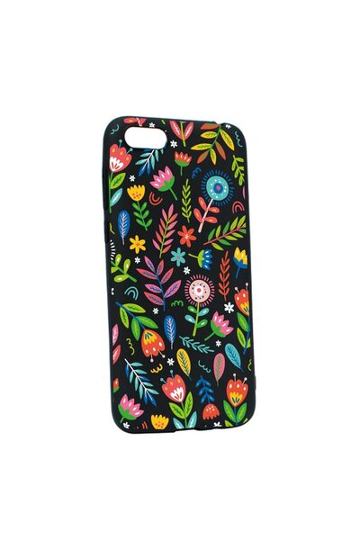 bestcase Husa Silicon Compatibila Cu Apple iPhone 7 / 8, Happy Flowers, rezis...