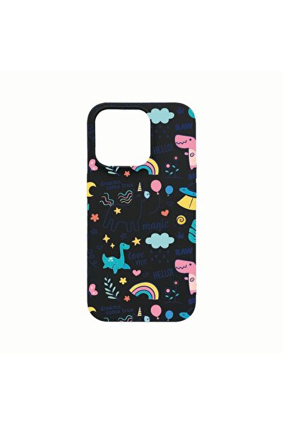 bestcase Husa Silicon, Compatibila cu Apple iPhone 14 Pro Max, Unicorn - Drea...